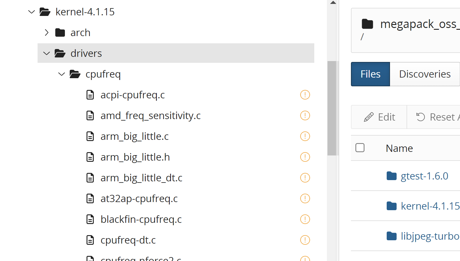 BlackDuck :: BDIO Upload does not show Files, only Folders