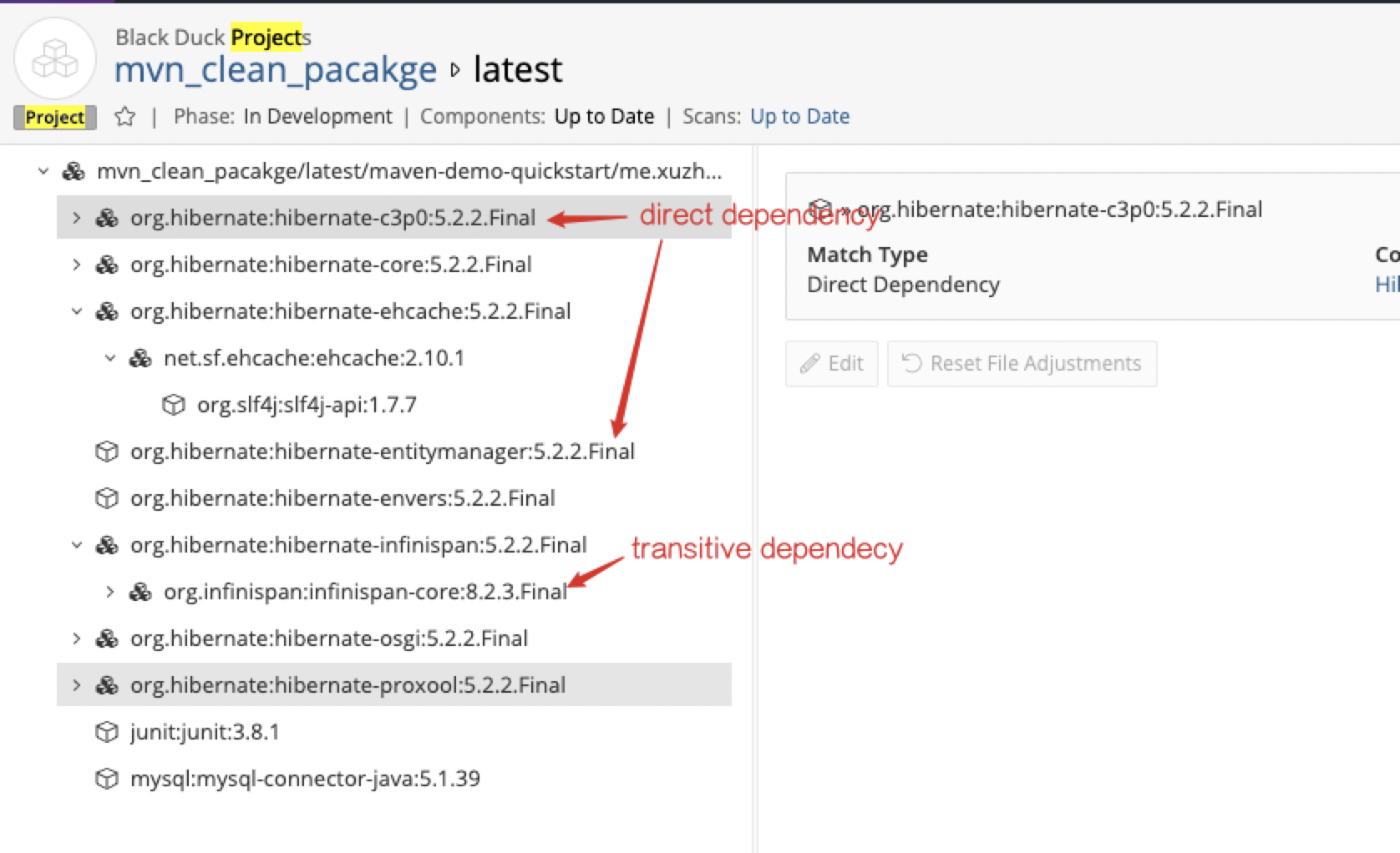 How to figure out where does a detected component/vulnerability come ...