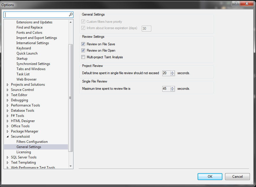 How to Use SecureAssist Visual-Studio Extension