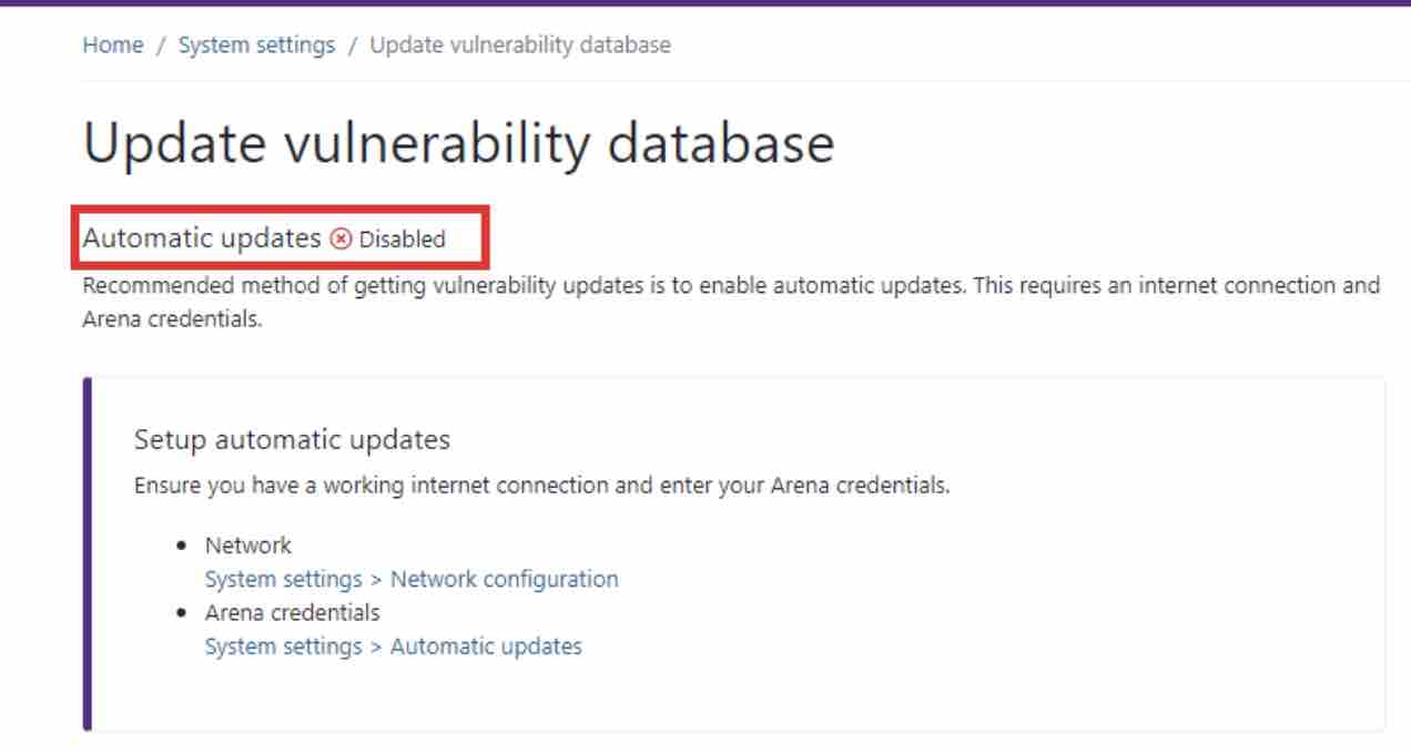 ProtecodeSC(BDBA) How to configure to update vulnerability database ...