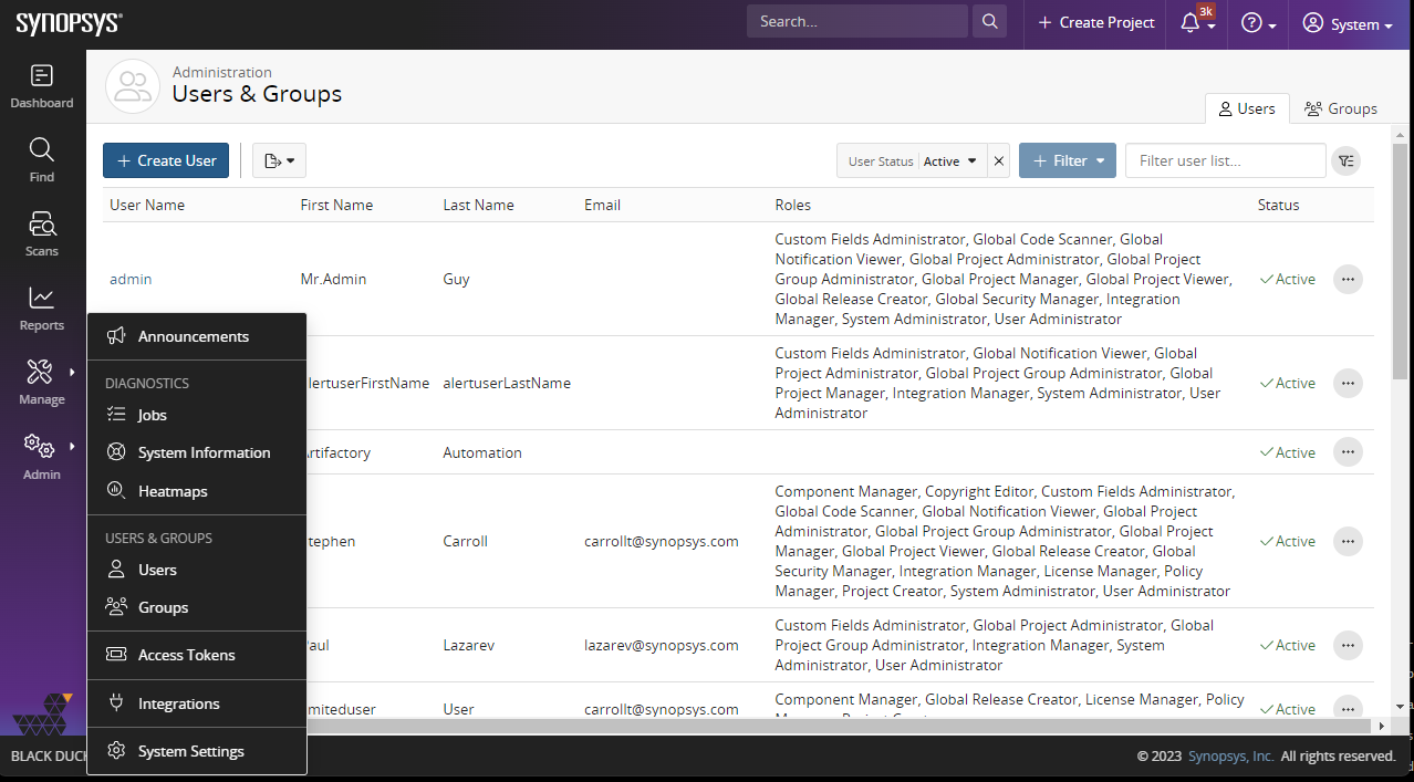 How to export list of users
