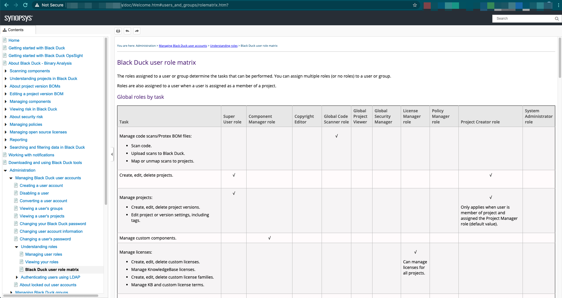 What's the best practice of using a service account scanning our projects