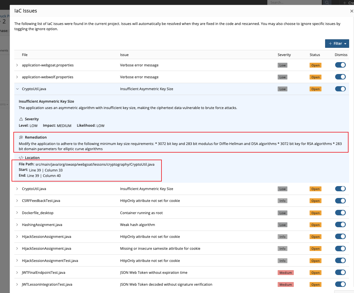 Scanning a java based project, using `--detect.tools=IAC_SCAN`, java ...