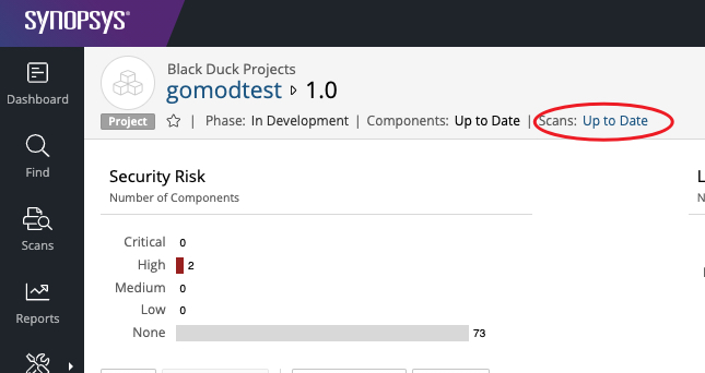 Which is the API for detecting scan completion?