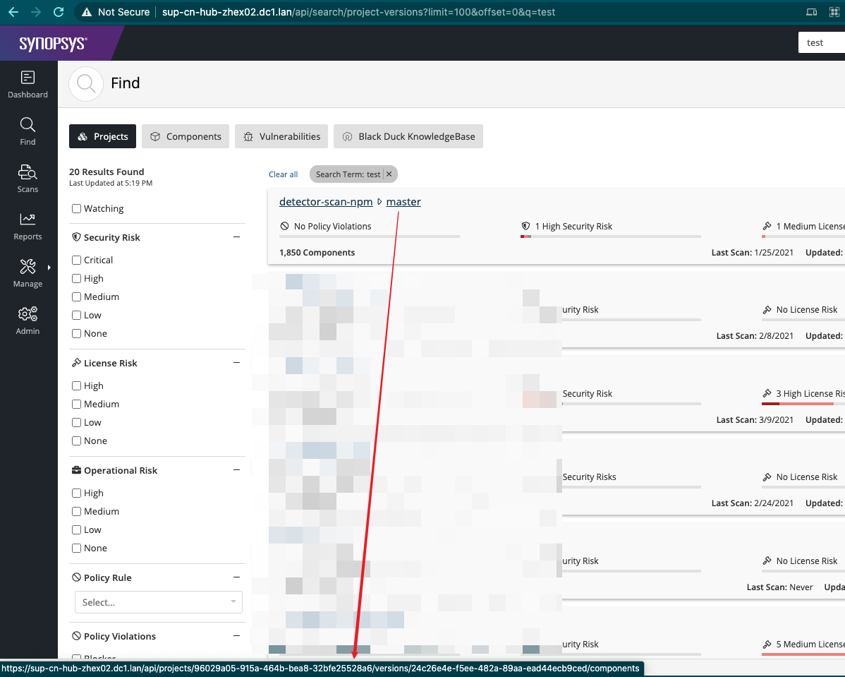 Which is the API for detecting scan completion?