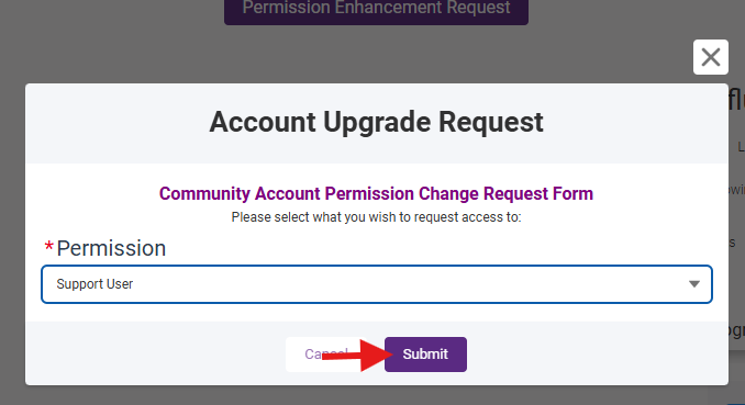 How to request additional community access?