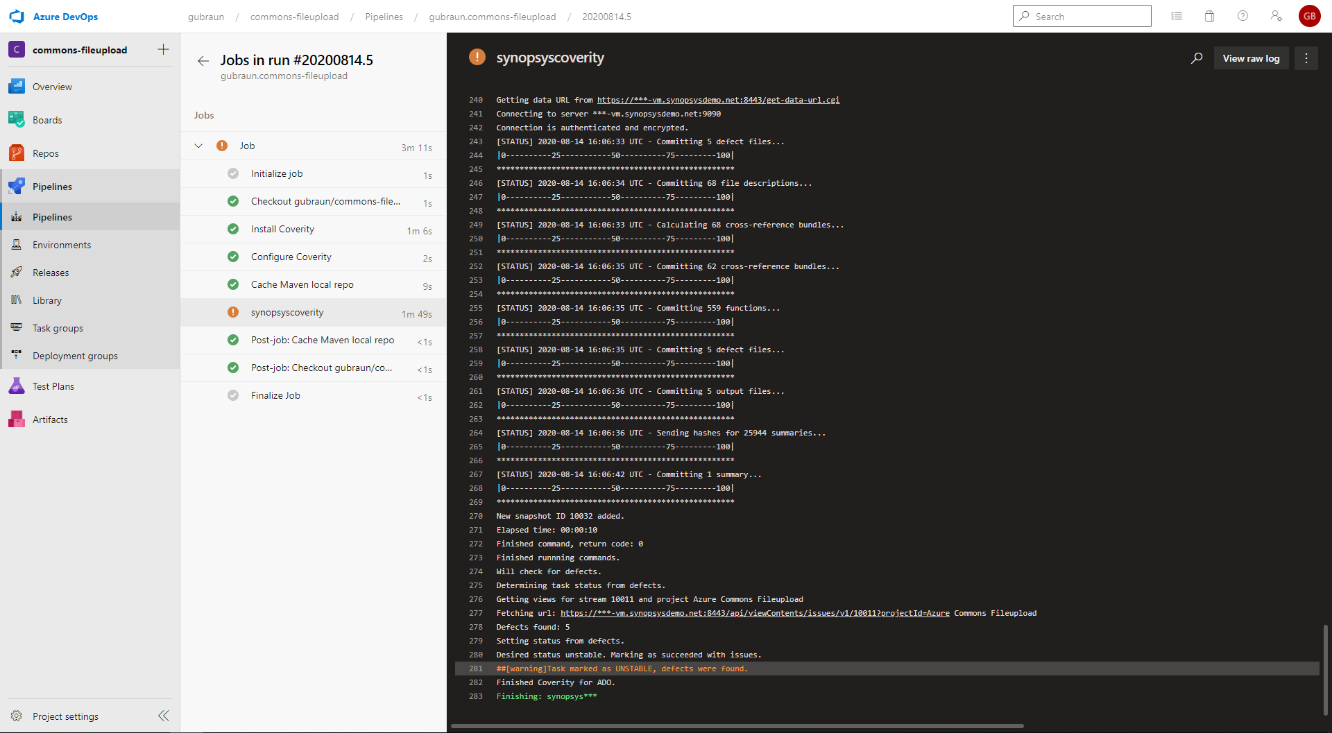 Azure Pipelines: Using Coverity with Microsoft-Hosted Agents