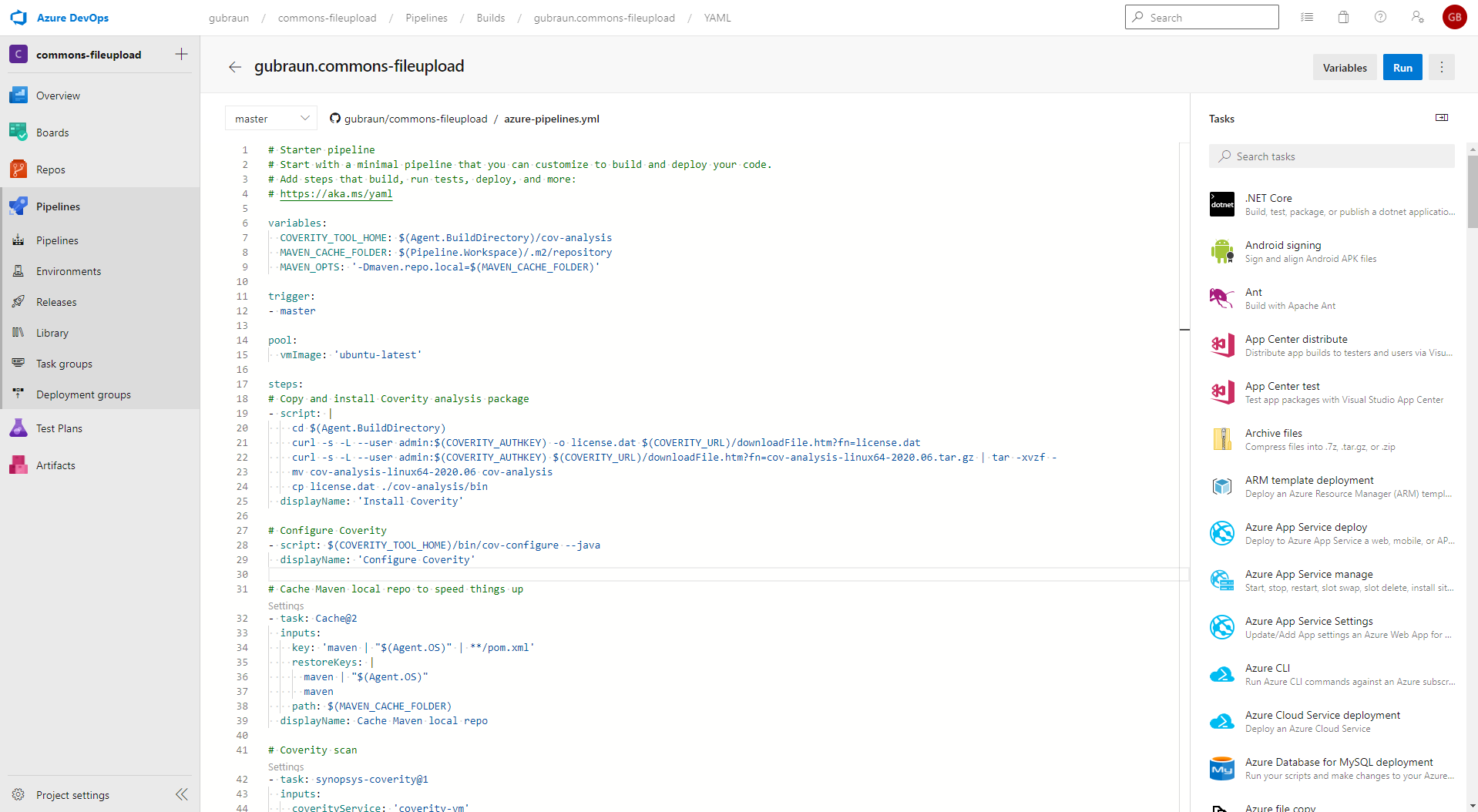 Azure Pipelines: Using Coverity with Microsoft-Hosted Agents