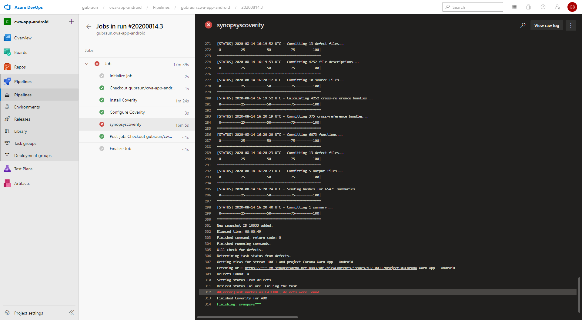 Azure Pipelines: Using Coverity with Microsoft-Hosted Agents