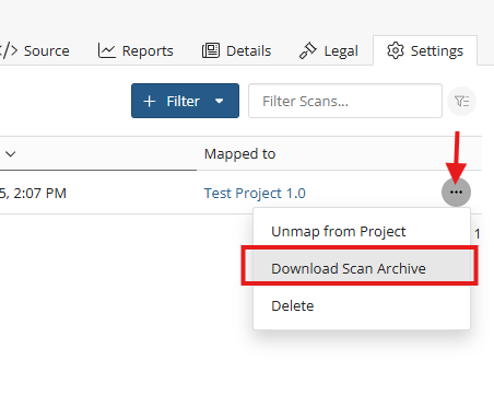 Download a Scan File (BDIO)